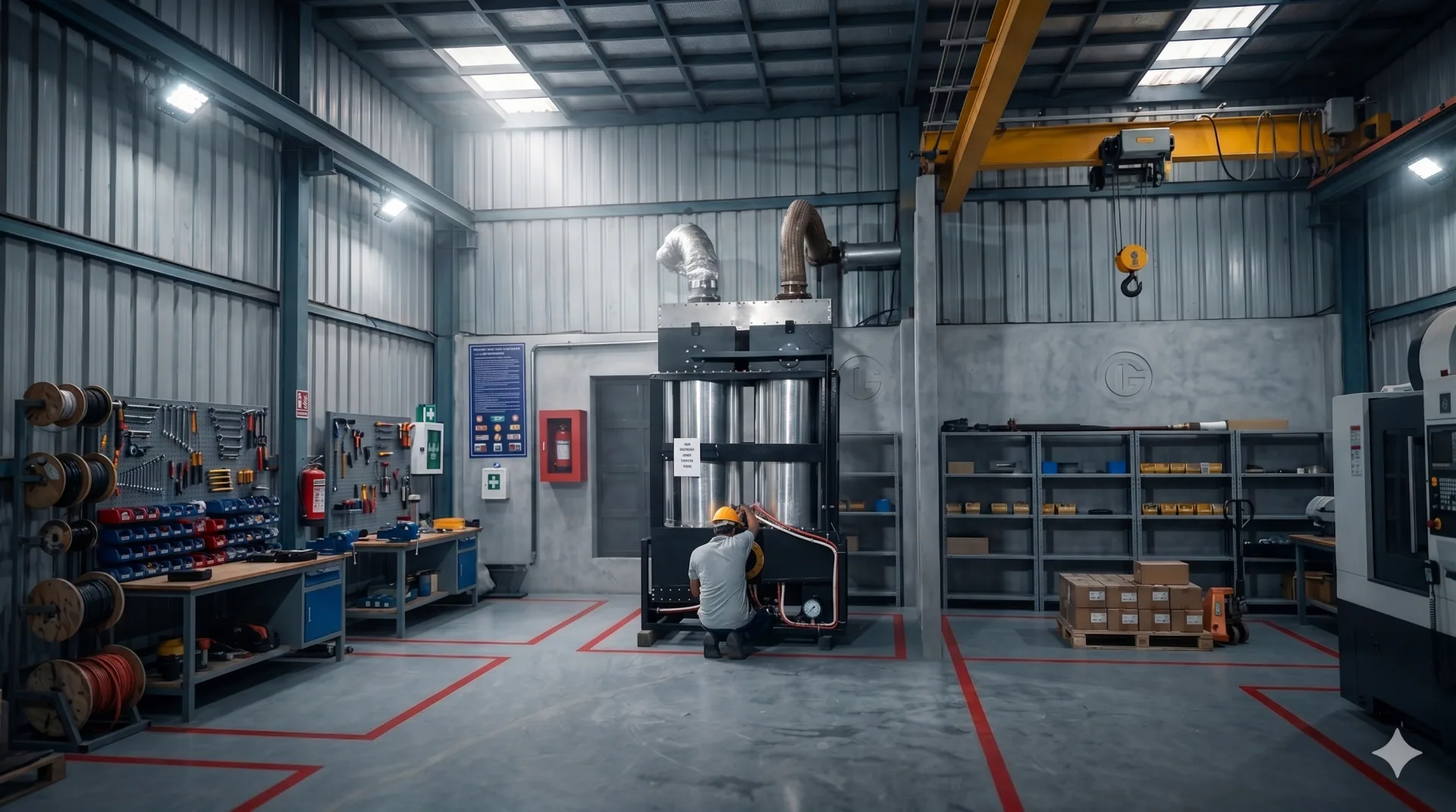 Novorbis Itus RECD units installed on industrial diesel generators