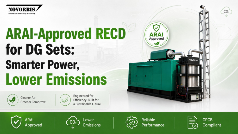 ARAI-Approved RECD for DG Sets: Smarter Power, Lower Emissions