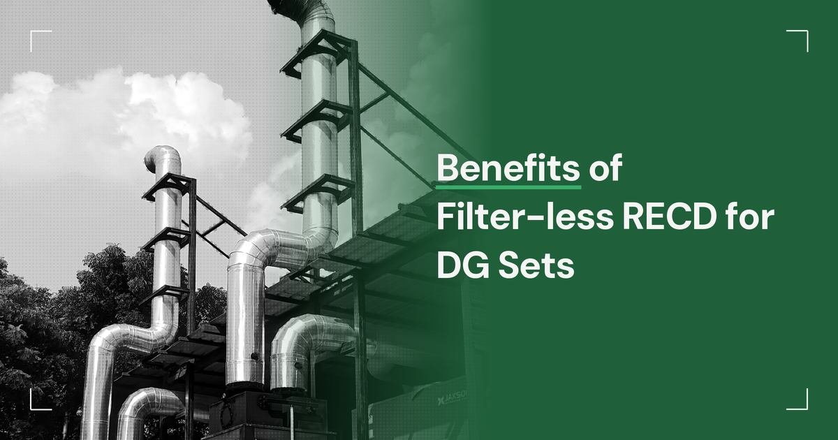 Benefits of Using a Filter-less Retrofit Emission Control Device for DG Sets