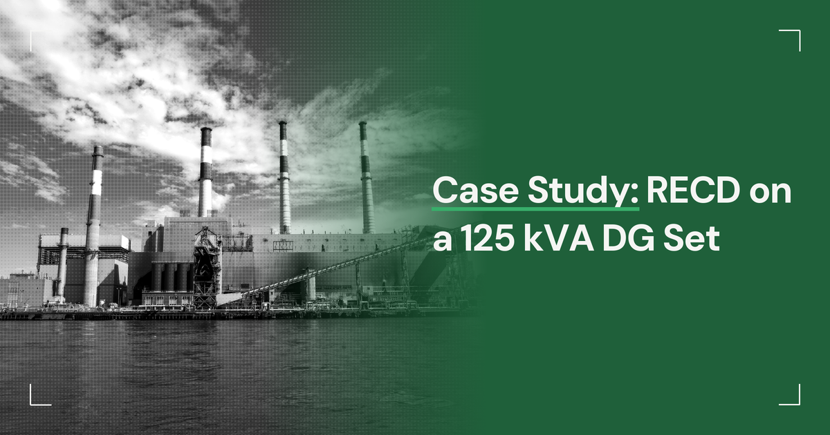 Case Study: Successful RECD Installation for a 125 kVA DG Set