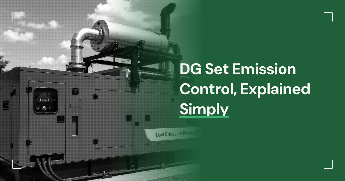 DG Set Emission Control Device Explained in Simple Language