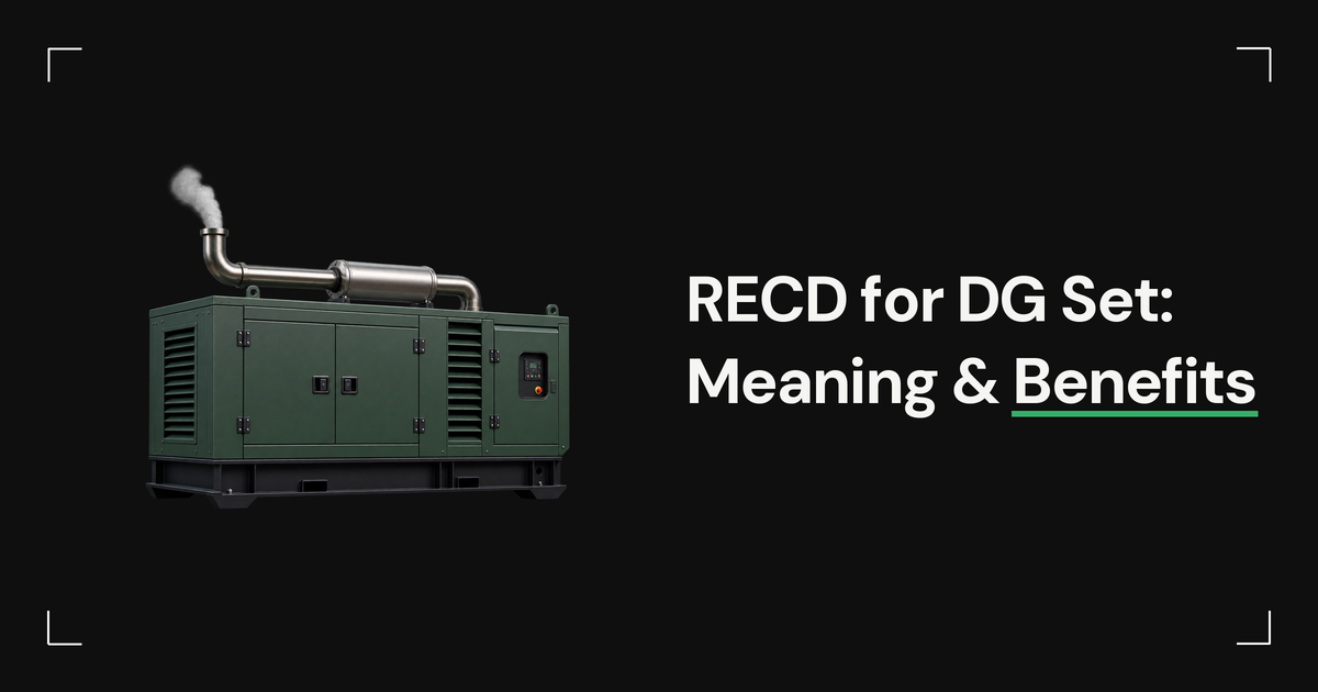 RECD for DG Set: Meaning, Working & Benefits Explained