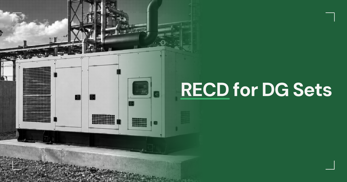 RECD for DG Sets: Cleaner Power Backup with Strong Compliance