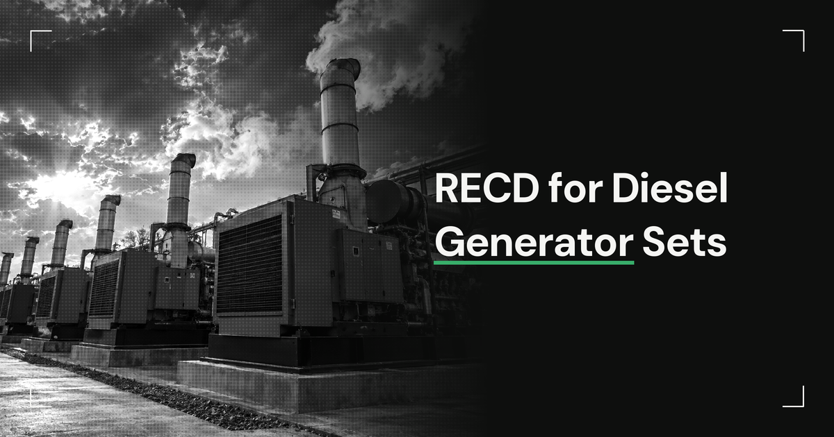 RECD for Diesel Generator Sets: Cleaner, Compliant Backup Power