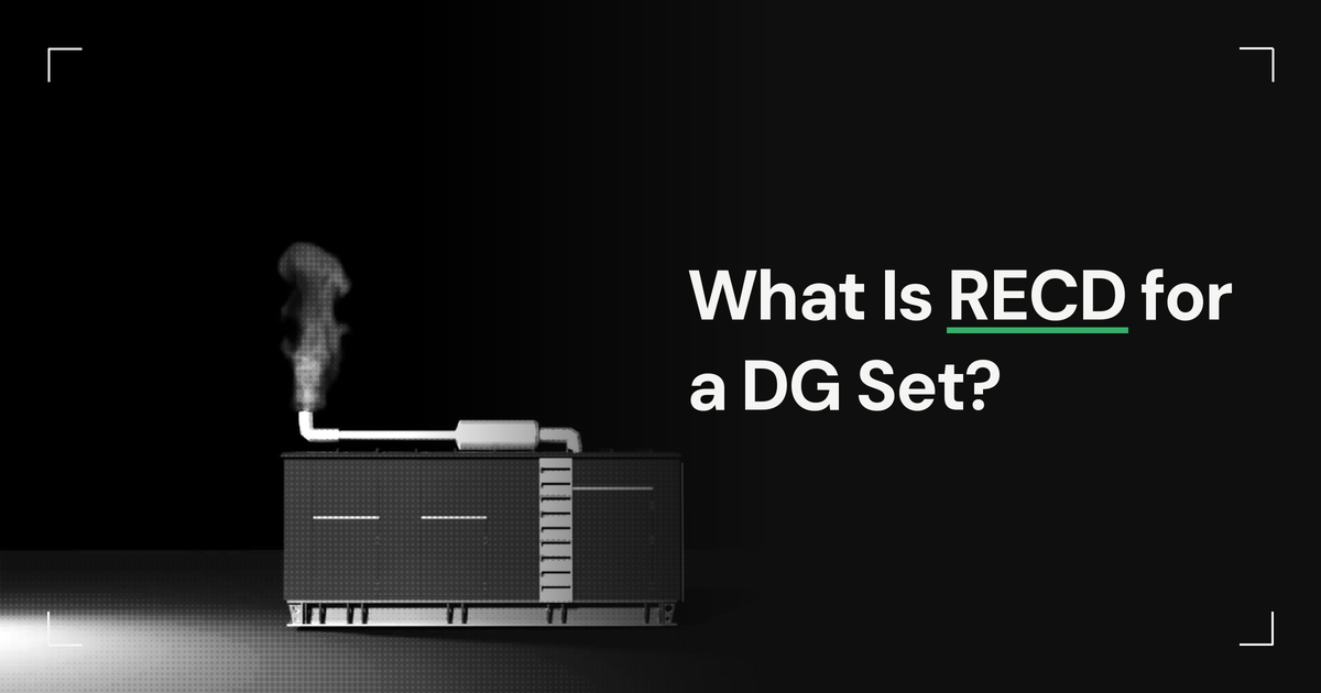 What Is RECD for DG Set? Complete Beginner’s Guide