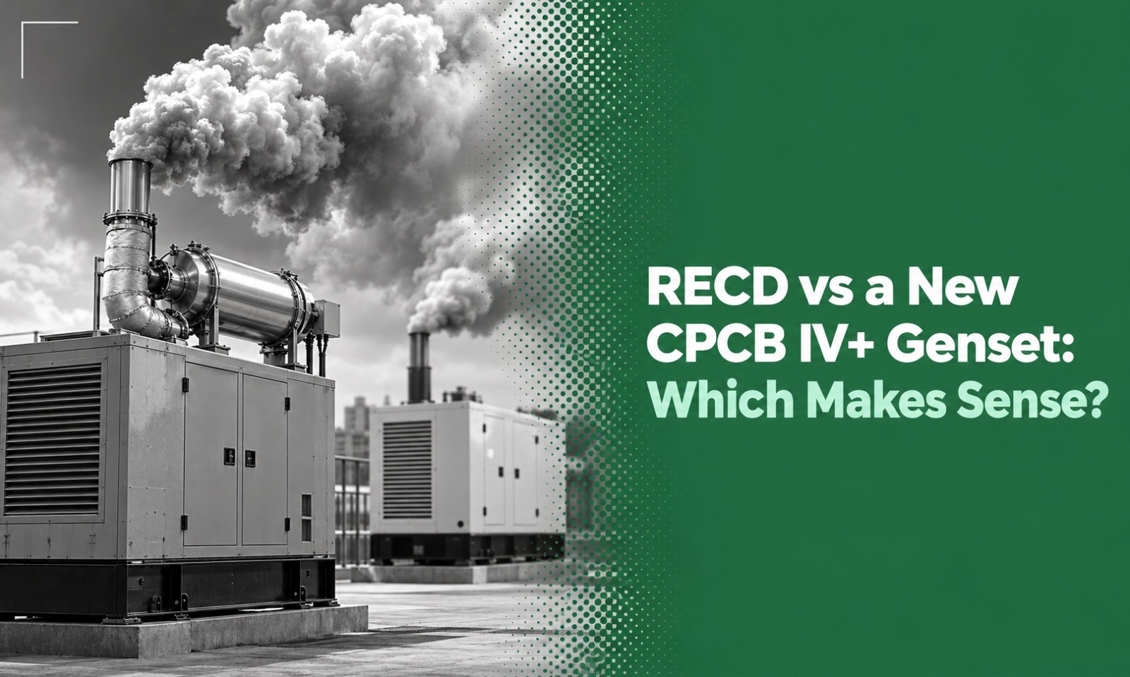 Comparison of a retrofit emission control device and a new CPCB IV+ diesel genset