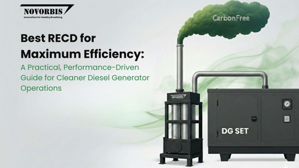 High-efficiency RECD installed on diesel generator for emission control and CPCB compliance