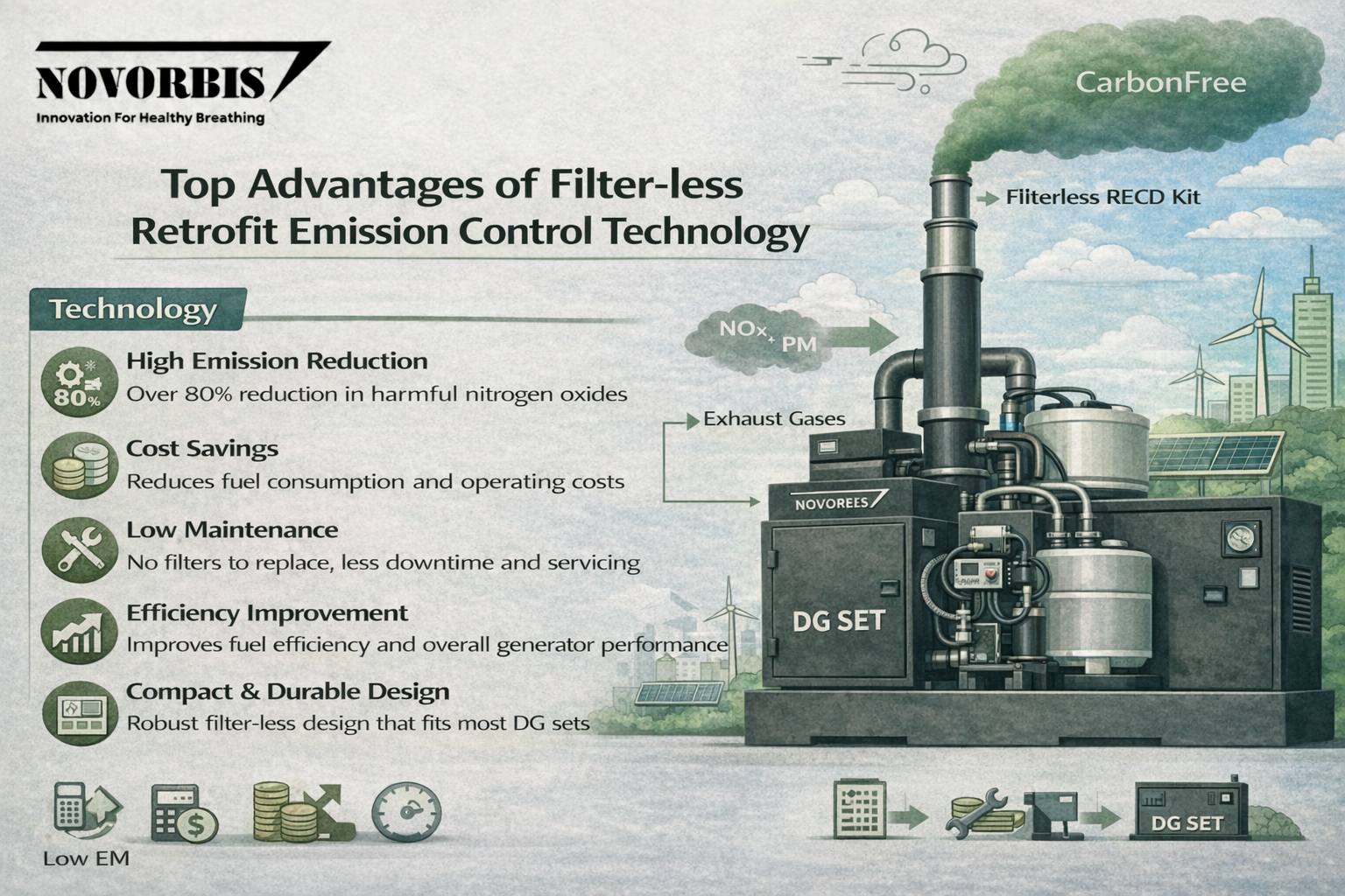 Top Advantages of Filter-less Retrofit Emission Control Technology